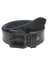 Load image into Gallery viewer, Men’s Genuine Leather Belt, Pebble Grain Texture, Pin Buckle, Rugged Casual Wear
