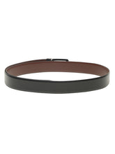 Load image into Gallery viewer, Men Black &amp; Brown Solid Reversible Leather Belt
