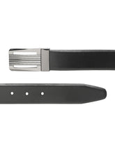 Load image into Gallery viewer, Men Black &amp; Brown Solid Reversible Leather Belt
