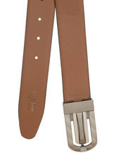 Load image into Gallery viewer, Men Black &amp; Brown Solid Reversible Leather Belt
