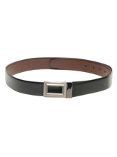Load image into Gallery viewer, Men Black &amp; Brown Solid Reversible Leather Belt
