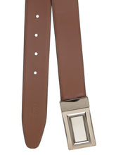 Load image into Gallery viewer, Men Black &amp; Brown Solid Reversible Leather Belt
