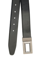 Load image into Gallery viewer, Men Black &amp; Brown Solid Reversible Leather Belt

