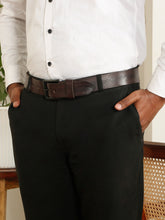Load image into Gallery viewer, Men’s Genuine Leather Belt, Pebble Grain Texture, Pin Buckle, Rugged Casual Wear
