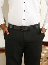 Load image into Gallery viewer, Men’s Genuine Leather Belt, Pebble Grain Texture, Pin Buckle, Rugged Casual Wear
