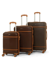 Load image into Gallery viewer, Teakwood Large Hard Shell Travel Trolley Luggage with 360° Dual Spinner Wheels, Unbreakable Scratch-Resistant Body, Side Combination Lock, Heavy-Duty Zippers, Mesh Organizer &amp; Elastic Cross Straps
