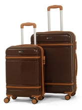 Load image into Gallery viewer, Teakwood Large Hard Shell Travel Trolley Luggage with 360° Dual Spinner Wheels, Unbreakable Scratch-Resistant Body, Side Combination Lock, Heavy-Duty Zippers, Mesh Organizer &amp; Elastic Cross Straps
