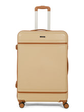 Load image into Gallery viewer, Teakwood Large Hard Shell Travel Trolley Luggage with 360° Dual Spinner Wheels, Unbreakable Scratch-Resistant Body, Side Combination Lock, Heavy-Duty Zippers, Mesh Organizer &amp; Elastic Cross Straps
