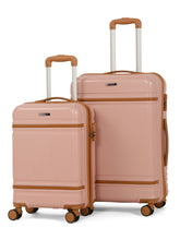 Load image into Gallery viewer, Teakwood Large Hard Shell Travel Trolley Luggage with 360° Dual Spinner Wheels, Unbreakable Scratch-Resistant Body, Side Combination Lock, Heavy-Duty Zippers, Mesh Organizer &amp; Elastic Cross Straps
