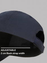 Load image into Gallery viewer, Teakwood Leather Unisex Solid Color Adjustable Casual Sports Cap with Self-Fabric Strap Closure, Curved Brim, Structured Six-Panel Design &amp; Quick Dry Fabric
