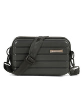 Load image into Gallery viewer, Teakwood Unisex Hard Shell Travel Organizer Crossbody Bag with Adjustable Shoulder Strap, Zipper Closure &amp; Dual Inner Pockets for Electronics and Accessories
