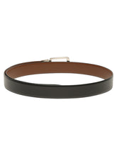 Load image into Gallery viewer, Teakwood Men's Premium Genuine Leather 2-in-1 Reversible Belt | Black &amp; Brown Natural Grain Leather Finish | Nickel Black Classic Edge Pin Buckle | Adjustable 35 mm Dress Belt for Formal, Casual, Office &amp; Business Wear
