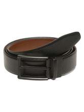 Load image into Gallery viewer, Teakwood Men's Premium Genuine Leather 2-in-1 Reversible Belt | Black &amp; Brown Crosshatch Textured Leather | Black Rectangular Pin Buckle | Adjustable 35 mm Dress Belt for Formal, Casual, Office &amp; Business Wear

