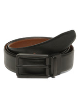 Load image into Gallery viewer, Teakwood Men's Premium Genuine Leather 2-in-1 Reversible Belt | Black &amp; Brown Natural Grain Leather Finish |Matte Black Slim Frame Pin Buckle | Adjustable 35 mm Dress Belt for Formal, Casual, Office &amp; Business Wear
