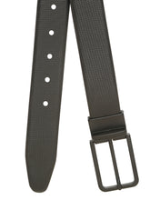 Load image into Gallery viewer, Teakwood Men's Premium Genuine Leather 2-in-1 Reversible Belt | Black &amp; Brown Natural Grain Leather Finish |Matte Black Slim Frame Pin Buckle | Adjustable 35 mm Dress Belt for Formal, Casual, Office &amp; Business Wear
