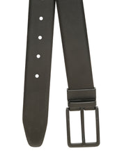Load image into Gallery viewer, Teakwood Men's Premium Genuine Leather 2-in-1 Reversible Belt | Black &amp; Brown Dual-Sided Natural Grain Leather | Matte Black Rectangular Buckle | 35 mm Adjustable Belt for Formal, Casual &amp; Office Wear
