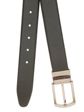 Load image into Gallery viewer, Teakwood Men's Premium Genuine Leather 2-in-1 Reversible Belt | Black &amp; Brown Natural Grain Leather Finish |Nickel Black Classic Tapered Pin Buckle | Adjustable 35 mm Dress Belt for Formal, Casual, Office &amp; Business Wear
