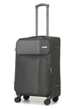 Load image into Gallery viewer, Teakwood Leather Grey Solid Soft Sided Medium Trolley Bag
