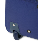 Load image into Gallery viewer, Navy Printed Medium Duffel Trolley Bag
