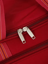 Load image into Gallery viewer, Maroon Printed Medium Duffel Trolley Bag
