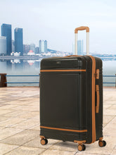 Load image into Gallery viewer, Teakwood Large Hard Shell Travel Trolley Luggage with 360° Dual Spinner Wheels, Unbreakable Scratch-Resistant Body, Side Combination Lock, Heavy-Duty Zippers, Mesh Organizer &amp; Elastic Cross Straps
