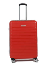 Load image into Gallery viewer, Unisex Red Textured Hard Sided Trolley Bag
