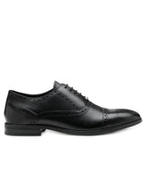 Load image into Gallery viewer, Teakwood Men Black Leather Formal Brogues Shoes
