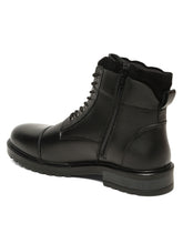 Load image into Gallery viewer, Men’s Leather Dual-Side Combat Boots with Buckle and Zipper
