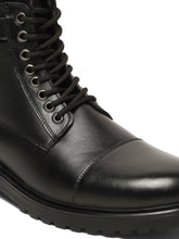 Load image into Gallery viewer, Men’s Leather Dual-Side Combat Boots with Buckle and Zipper
