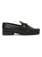 Load image into Gallery viewer, Men’s Croco-Textured Leather Slip-on with Horsebit
