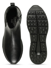 Load image into Gallery viewer, BLACK LEATHER MEN ANKLE BOOT
