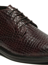 Load image into Gallery viewer, Men's Crocodile-Textured Formal Lace-Up Boots
