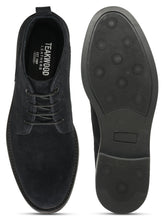 Load image into Gallery viewer, Men's Black Suede Leather Derby Shoes
