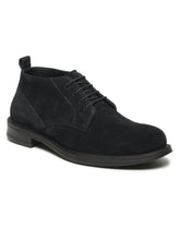 Load image into Gallery viewer, Men's Black Suede Leather Derby Shoes

