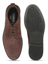 Load image into Gallery viewer, BROWN MEN SUEDE LEATHER DERBY SHOES
