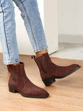 Load image into Gallery viewer, Men's Brown Suede Leather Chelsea Boots
