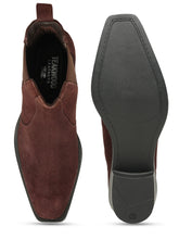 Load image into Gallery viewer, Men's Brown Suede Leather Chelsea Boots
