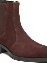 Load image into Gallery viewer, Men's Brown Suede Leather Chelsea Boots
