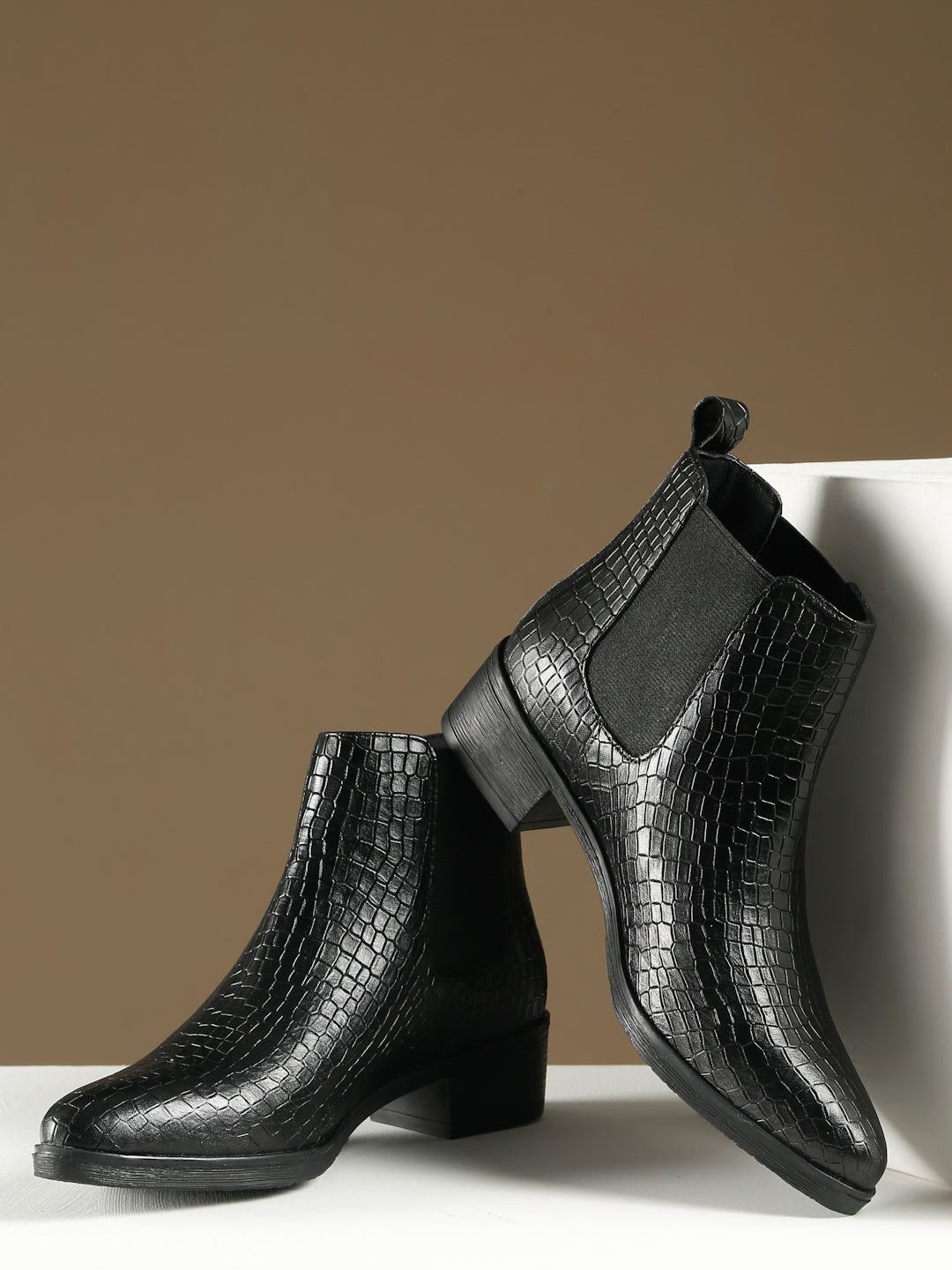 Ankle Boot Women's Chelsea Leather Boots Strasse Paris Women'S High Heel Ankle Chelsea Boots With Side Zipper For Womens Girls Boots For Women
