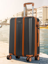 Load image into Gallery viewer, Horizon Textured Hard Sided Cabin Sized Trolley Bag
