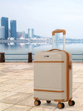 Load image into Gallery viewer, Teakwood Large Hard Shell Travel Trolley Luggage with 360° Dual Spinner Wheels, Unbreakable Scratch-Resistant Body, Side Combination Lock, Heavy-Duty Zippers, Mesh Organizer &amp; Elastic Cross Straps
