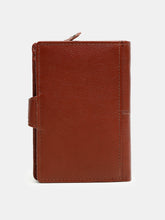 Load image into Gallery viewer, Teakwood Genuine Leather Red solid two fold wallet

