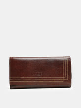 Load image into Gallery viewer, Women Brown Solid Three Fold Wallet
