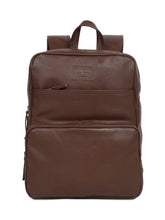 Load image into Gallery viewer, Teakwood Leather Mens&#39;s Brown solid Backpack
