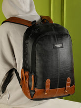 Load image into Gallery viewer, Teakwood Black Unisex Backpack – Stylish, Durable &amp; Versatile Backpack for Travel, Work, College &amp; Everyday Use
