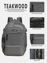 Load image into Gallery viewer, Teakwood Polyester Bagpack
