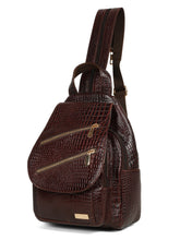 Load image into Gallery viewer, Women Leather Brown BackPack
