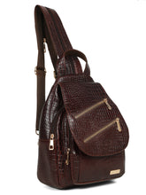 Load image into Gallery viewer, Women Leather Brown BackPack
