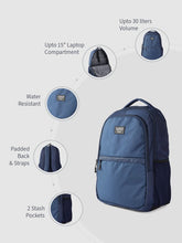 Load image into Gallery viewer, Teakwood Unisex Backpack with 15 inch Laptop Compartment &amp; Water Resistance
