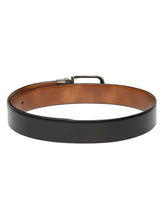 Load image into Gallery viewer, Men's Black &amp; Brown Leather Reversible Belt

